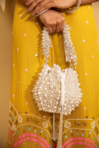 sipping thoughts potli bags - Pearl potli bag from Modarta