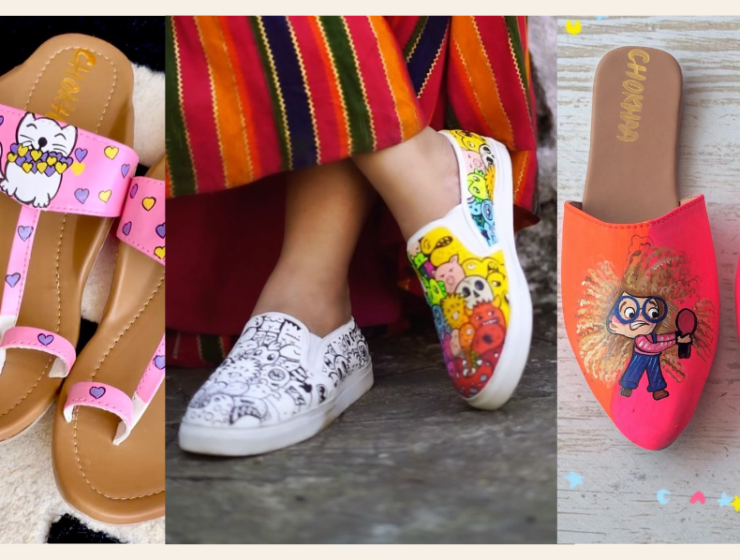 hand-painted footwear brands for women - sipping thoughts