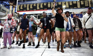 London No Trousers Tube Ride - sipping thoughts 2